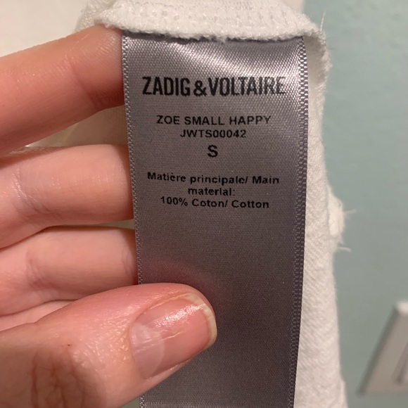 Zadig & Voltaire Zoe Happy Tee - Picture 8 of 8